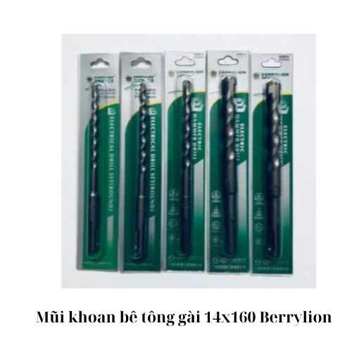 Mũi khoan bê tông gài 14x160 Berrylion