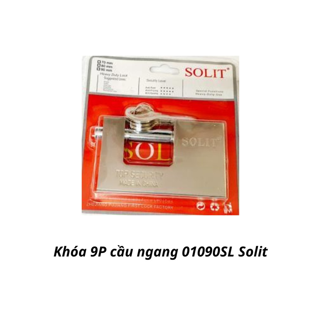 Khóa 9P cầu ngang 01090SL Solit