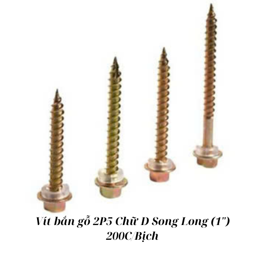 Vít bắn gỗ 2P5 D (1") Song Long_B200_T35