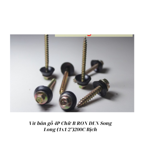 Vít bắn gỗ 4P B (1") ron đen lớn Song Long_B200_T25