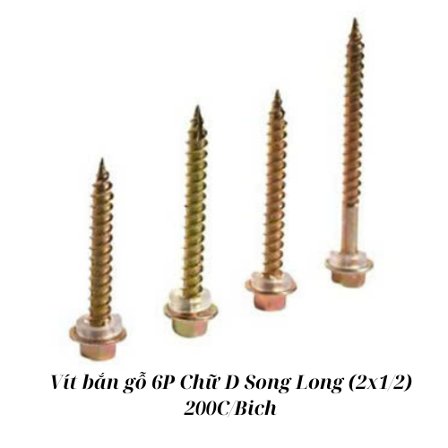 Vít bắn gỗ 6P D (2x1/2) Song Long_200_T15