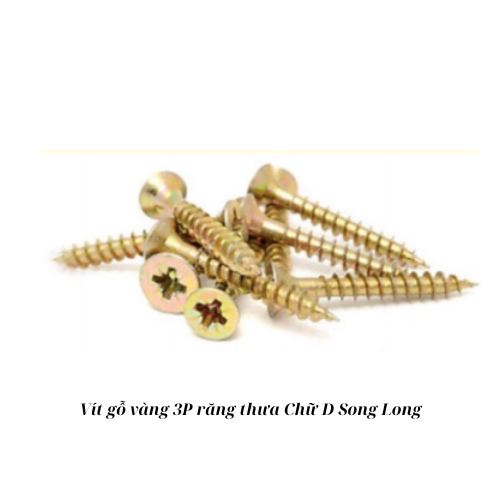 Vít gỗ vàng 3P D răng thưa Song Long_B1K_T30