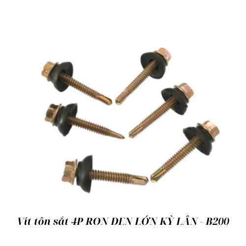 Vít tôn sắt 4P RON ĐEN LỚN KỲ LÂN - B200