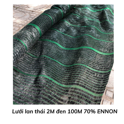 [LTD2M70EN] Lưới lan thái 2M đen 100M 70% ENNON