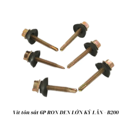 [KLVTS6RDL200] Vít tôn sắt 6P RON ĐEN LỚN KỲ LÂN - B200