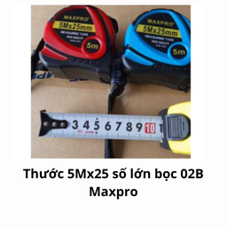 [MRTKB502B] Thước 5Mx25 số lớn bọc 02B Maxpro
