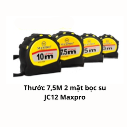 [MRT752MJC12] Thước 7,5M 2 mặt bọc su JC12 Maxpro