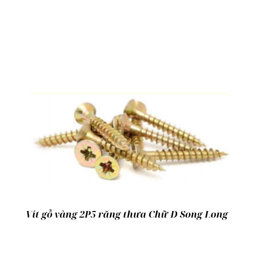 Vít gỗ vàng 2P5 D răng thưa Song Long_B1K_T35