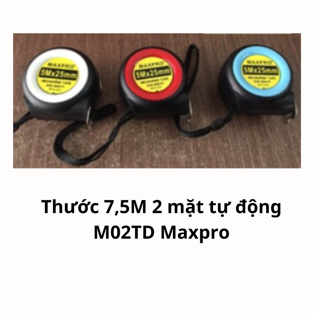 Thước 7,5M 2 mặt tự động M02TD Maxpro