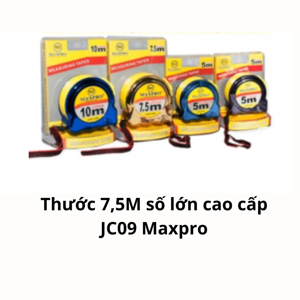 Thước 7,5M số lớn cao cấp JC09 Maxpro