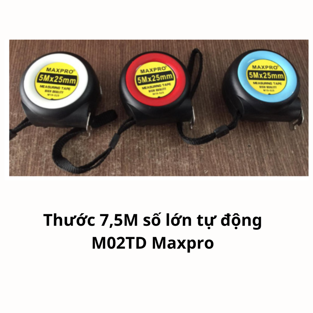 Thước 7,5M số lớn tự động M02TD Maxpro