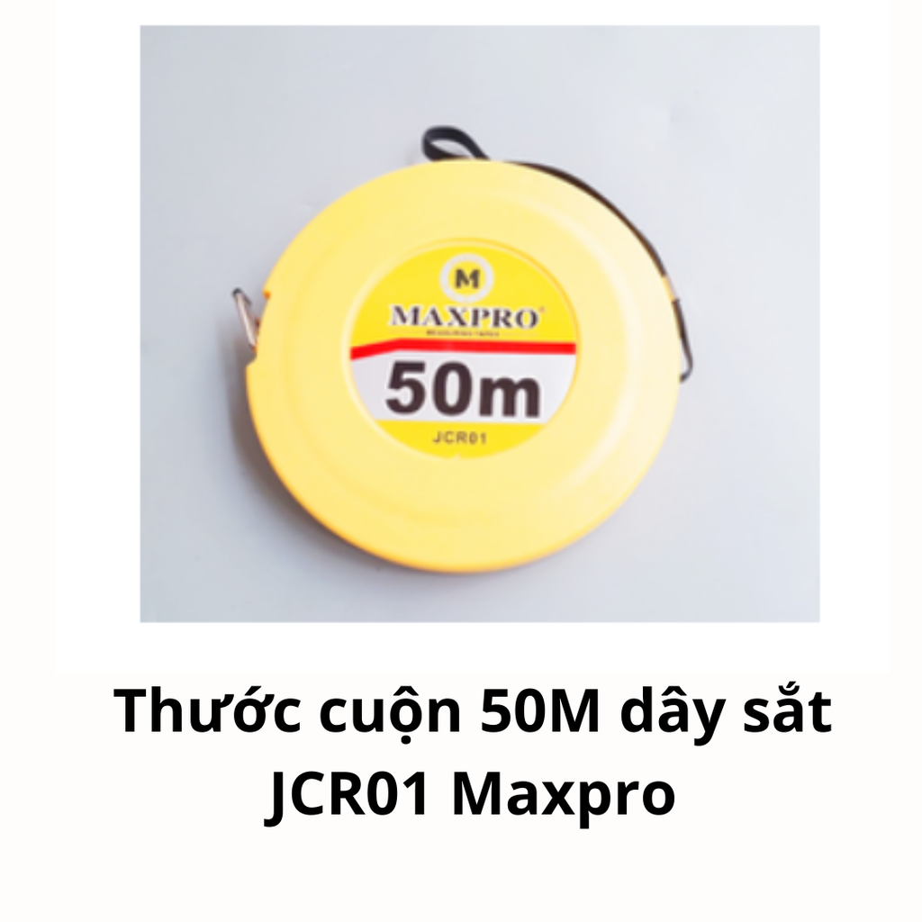 Thước cuộn 50M dây sắt JCR01 Maxpro