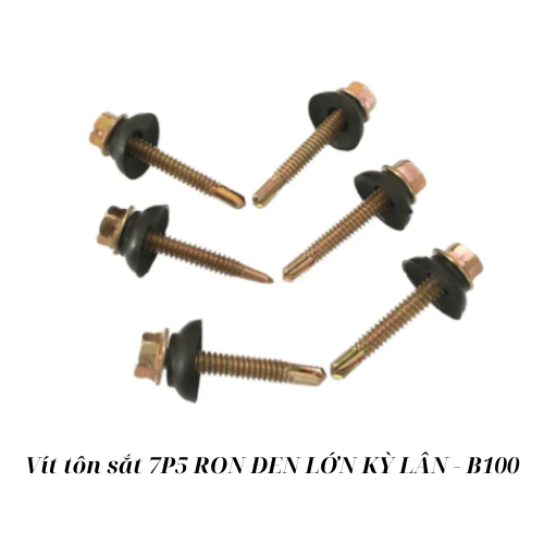 Vít tôn sắt 7P5 RON ĐEN LỚN KỲ LÂN - B100